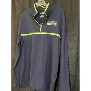 NWOT Seattle Seahawks 1/4 Zip Pullover Mens Size L